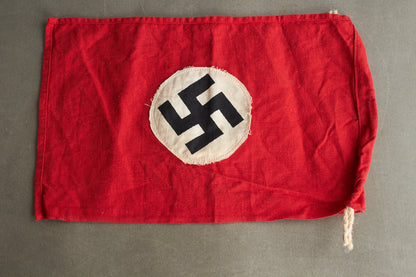 WW2 Tysk NSDAP Firkantet Vimpel. Original.