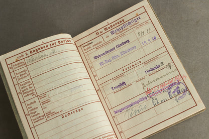 WW2 Tysk Wehrpass. Original.