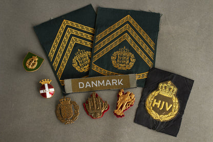 Blandet Dansk Militær Lot. Original.