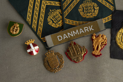 Blandet Dansk Militær Lot. Original.