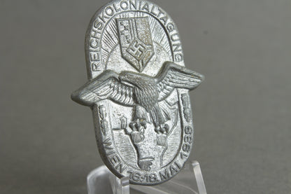 WW2 Tysk RKB (Reichskolonialbund) "Reichskolonialtagung 1939" Tinnie. Original.