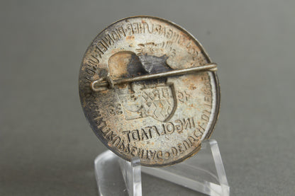 WW2 Tysk Tidlig "Tag der Wehrmacht" Tinnie. Sjælden. "Deutsch-Österreichisch-Ungarisher-Pionier-und-Verkehrstruppentag". Original.