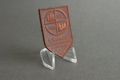WW2 Tysk DRL 1936 Tinnie. I læder. Sjælden. Original.
