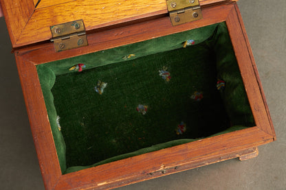 WW1 Hollandsk Minde Smykkeskrin for Krigen 1914-1918. Flot håndarbejde. Original.