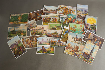 WW1/WW2 Tysk Lot af "Cigarettenalbum" billeder fra 1920/30'erne. Original.