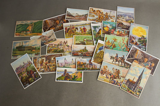 WW1/WW2 Tysk Lot af "Cigarettenalbum" billeder fra 1920/30'erne. Original.
