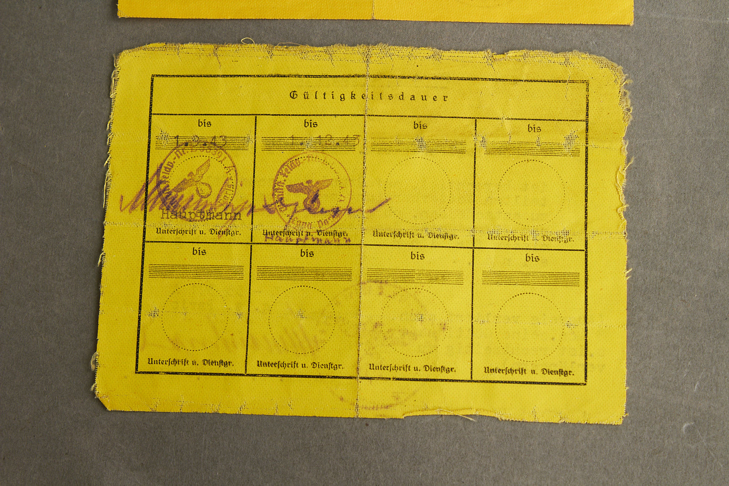 WW2 Tysk Luftwaffe Flyveinstruktør "Ausweis". Udstedt i Lg.-Pa. Paris. Sjælden! Original.