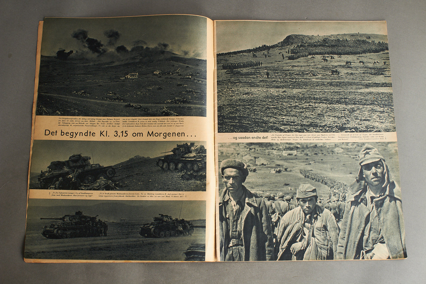 WW2 Tysk/Dansk Signal Blad. Original.