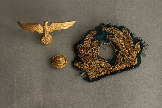WW2 Tysk Kriegsmarine & Küstenartillerie Lot. Original.