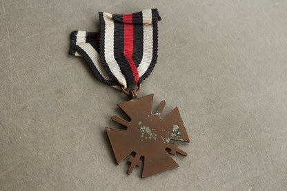 WW1/WW2 Tysk Frontkæmper Medalje. Original.