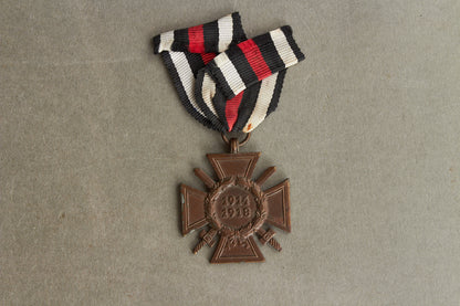 WW1/WW2 Tysk Frontkæmper Medalje. Original.