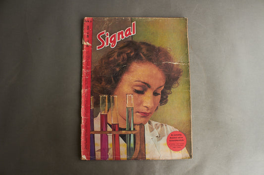 WW2 Tysk/Dansk Signal Blad. Stand se billeder. Original.