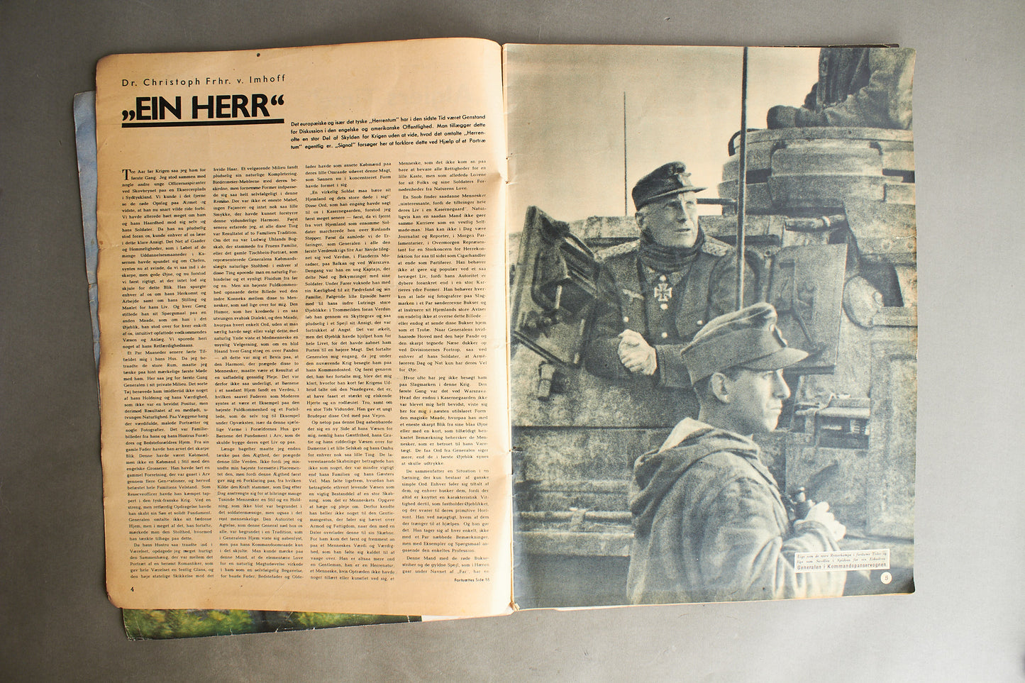 WW2 Tysk/Dansk Signal Blad. Stand se billeder. Original.