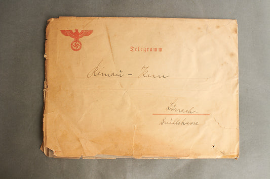 WW2 Tysk Telegram Kuvert. God til display. Original.