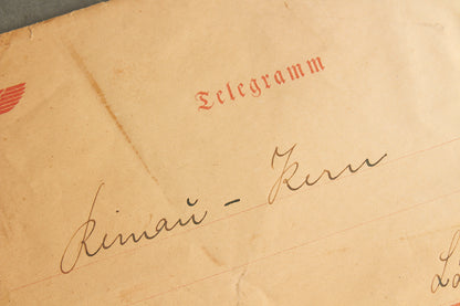 WW2 Tysk Telegram Kuvert. God til display. Original.