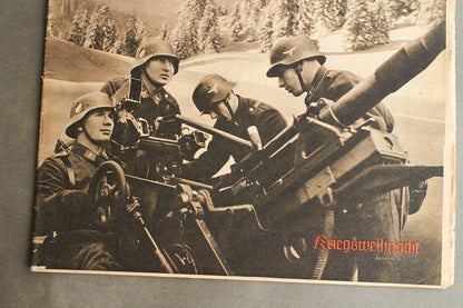 WW2 Tysk Luftwaffe "Der Adler" Blad. Flak forside. Original.