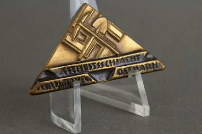 WW2 Tysk NSDAP/DAF "Arbeitsslacht" Tinnie. Original.