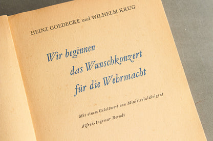 WW2 Tysk Wehrmacht Bog. Original.