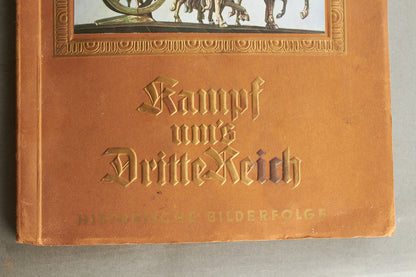 WW2 Tysk NSDAP "Cigaretten Album" "Kampf um's Drittes Reich". Næsten komplet. Original.