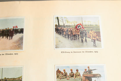 WW2 Tysk NSDAP "Cigaretten Album" "Kampf um's Drittes Reich". Næsten komplet. Original.