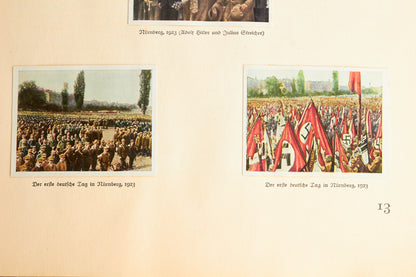 WW2 Tysk NSDAP "Cigaretten Album" "Kampf um's Drittes Reich". Næsten komplet. Original.