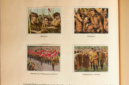 WW2 Tysk NSDAP "Cigaretten Album" "Kampf um's Drittes Reich". Næsten komplet. Original.