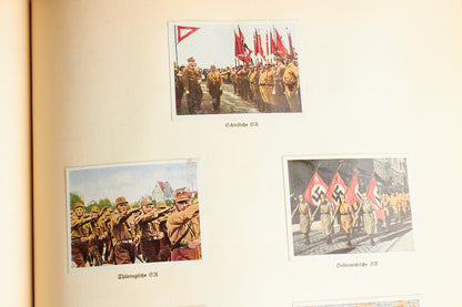 WW2 Tysk NSDAP "Cigaretten Album" "Kampf um's Drittes Reich". Næsten komplet. Original.