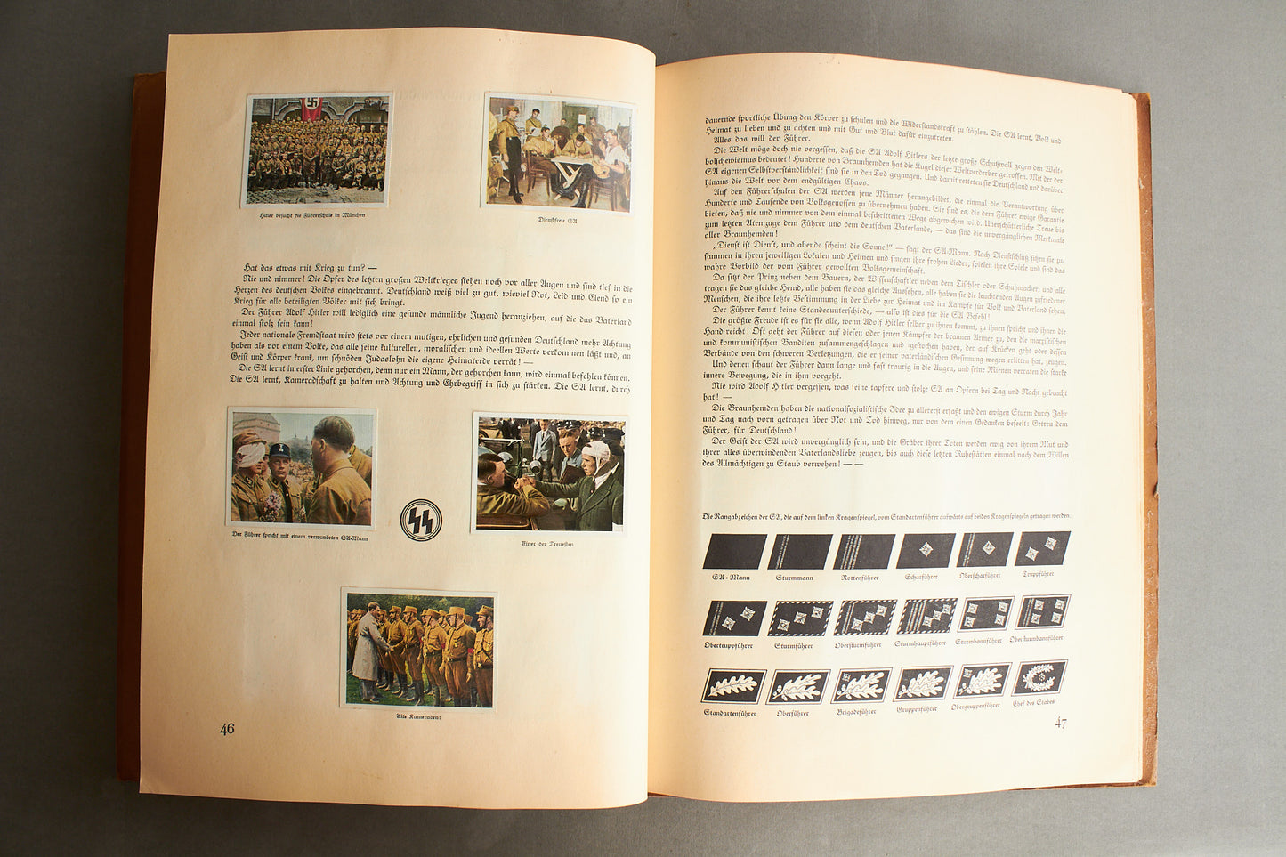 WW2 Tysk NSDAP "Cigaretten Album" "Kampf um's Drittes Reich". Næsten komplet. Original.