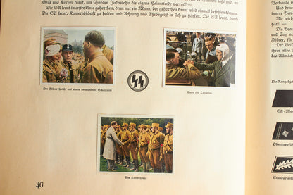 WW2 Tysk NSDAP "Cigaretten Album" "Kampf um's Drittes Reich". Næsten komplet. Original.