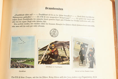 WW2 Tysk NSDAP "Cigaretten Album" "Kampf um's Drittes Reich". Næsten komplet. Original.