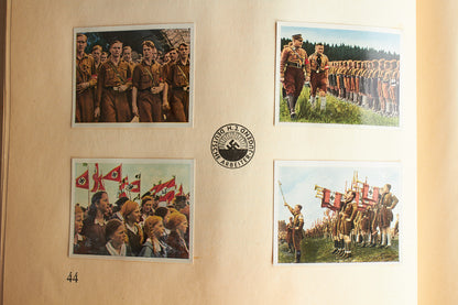 WW2 Tysk NSDAP "Cigaretten Album" "Kampf um's Drittes Reich". Næsten komplet. Original.