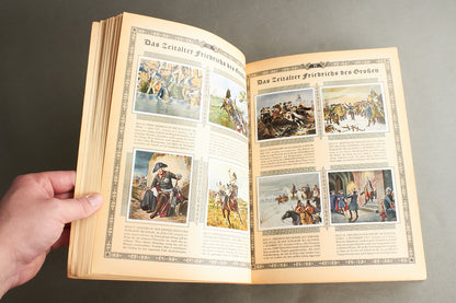 WW2 Tysk "Cigaretten Album" "Bilder Deutscher Geschicthe". Komplet. Original.