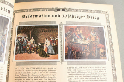 WW2 Tysk "Cigaretten Album" "Bilder Deutscher Geschicthe". Komplet. Original.