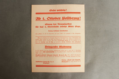 WW2 Tysk NSDAP / HJ Blad. Original.