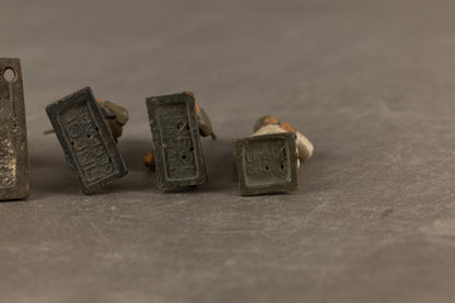 WW2 Tysk Lot af Lineol Figurer. 5 stk. Original.