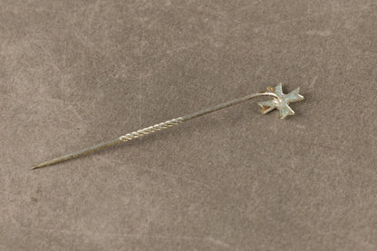 WW2 Tysk Kriegsverdienstkreuz 1.Klasse u. sværd. Miniature. "1957"-model. Original.