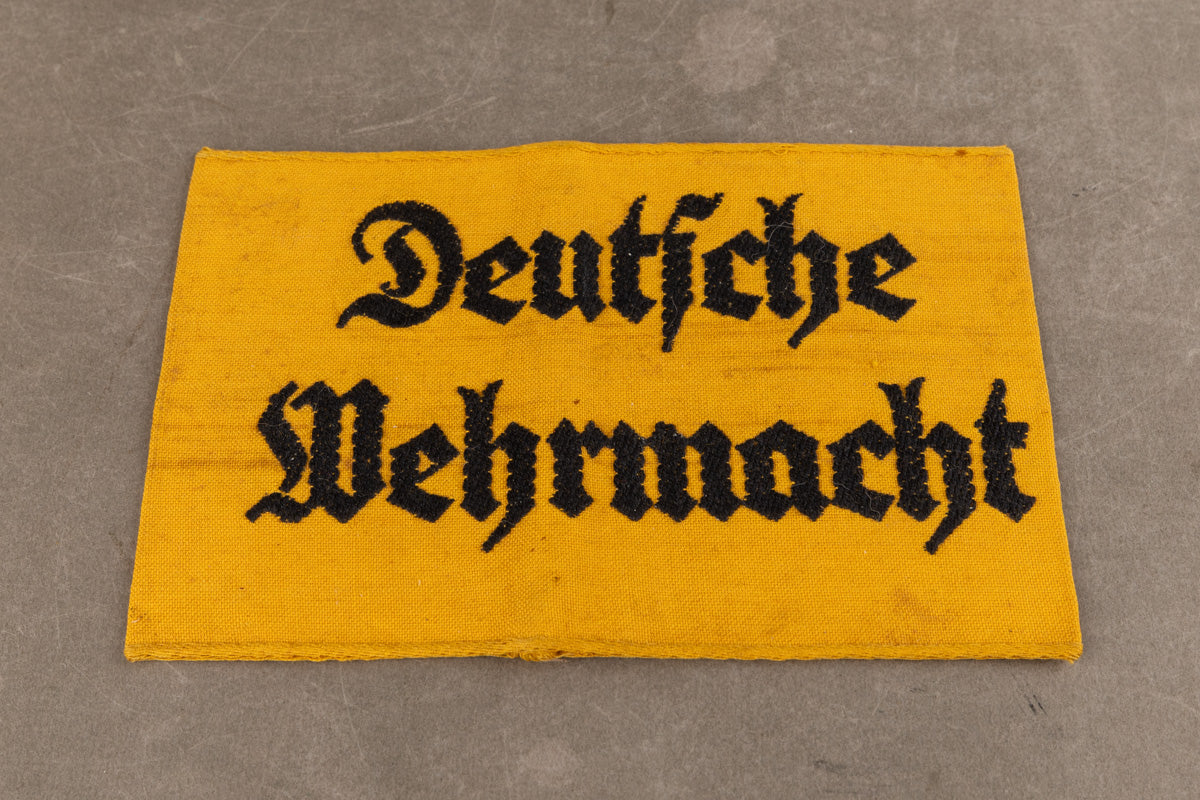 WW2 Tysk "Deutsche Wehrmacht" Armbind. Original.