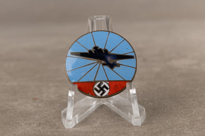 WW2 Tysk Reichsluftschutz "Flugmeldedienst" (2. form). Sjælden. Original.