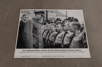 WW2 Tysk Propaganda/Presse Foto. Næsten A4 størrelse. Godt motiv. Original.