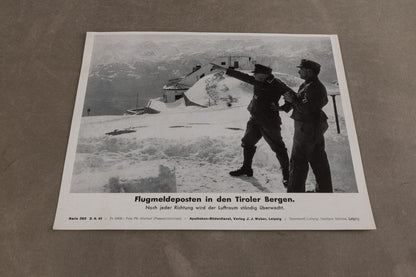 WW2 Tysk Propaganda/Presse Foto. Næsten A4 størrelse. Godt motiv. Original.