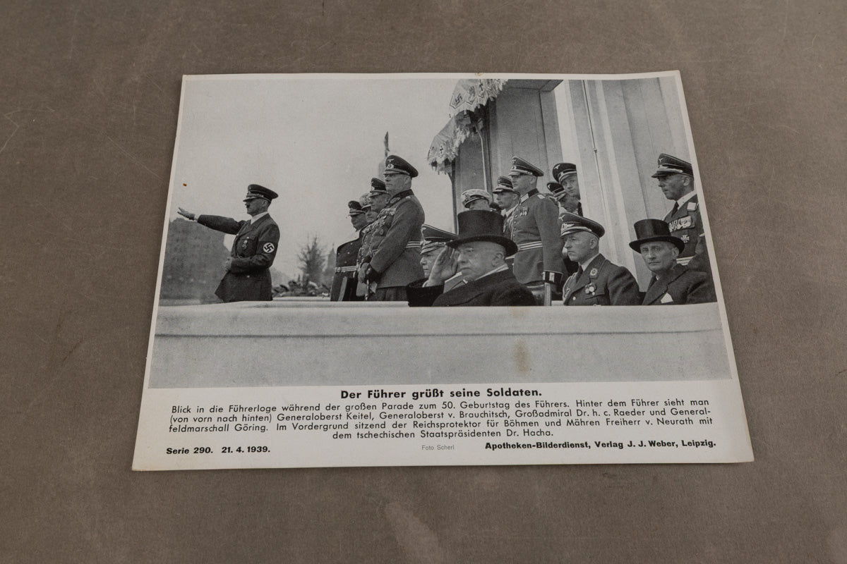 WW2 Tysk Propaganda/Presse Foto. Næsten A4 størrelse. Godt motiv. Original.