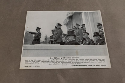 WW2 Tysk Propaganda/Presse Foto. Næsten A4 størrelse. Godt motiv. Original.