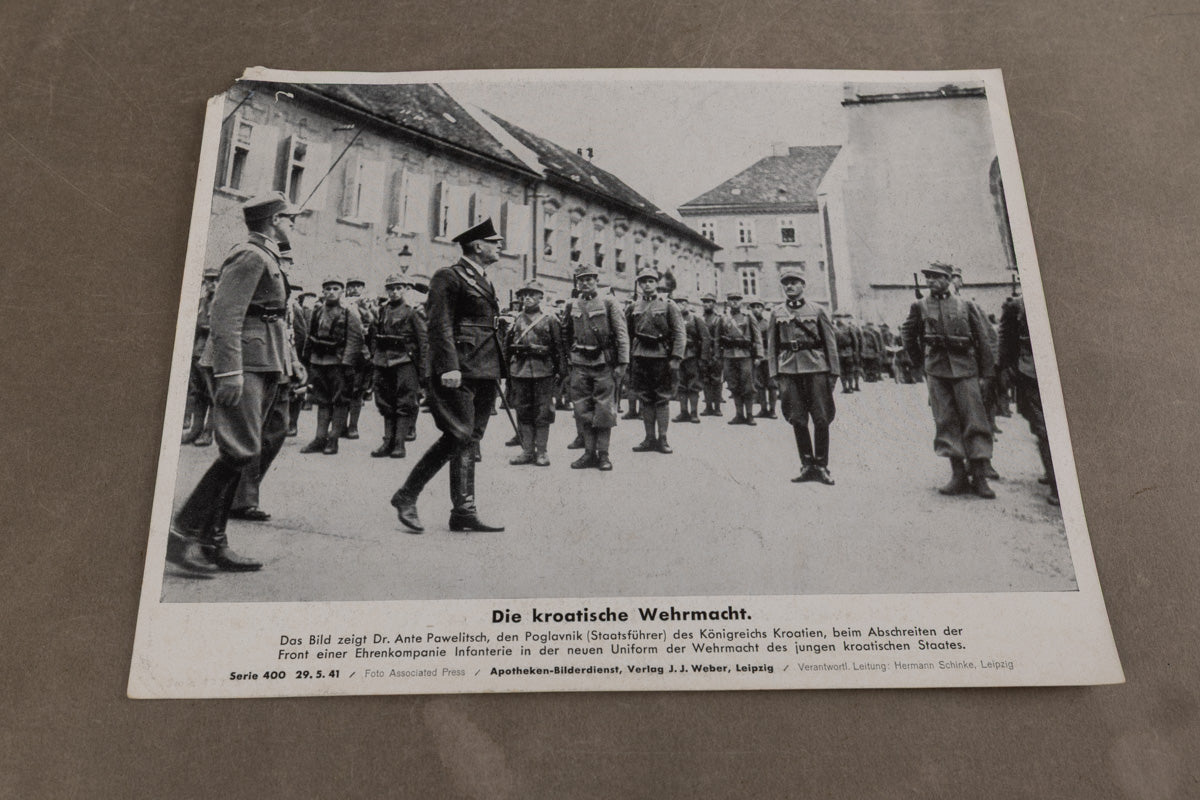 WW2 Tysk Propaganda/Presse Foto. Næsten A4 størrelse. Godt motiv. Original.