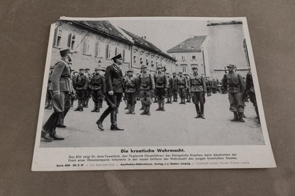 WW2 Tysk Propaganda/Presse Foto. Næsten A4 størrelse. Godt motiv. Original.