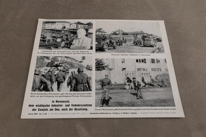 WW2 Tysk Propaganda/Presse Foto. Næsten A4 størrelse. Godt motiv. Original.