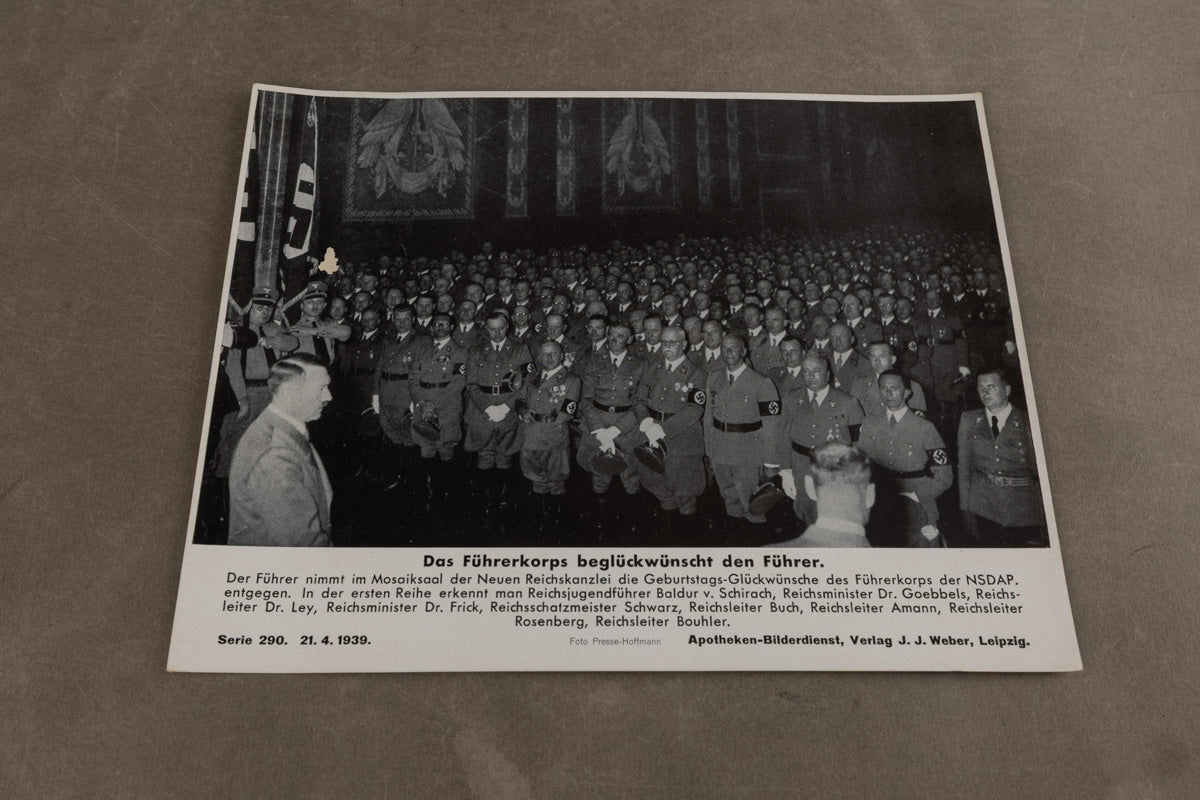 WW2 Tysk Propaganda/Presse Foto. Næsten A4 størrelse. Godt motiv. Original.