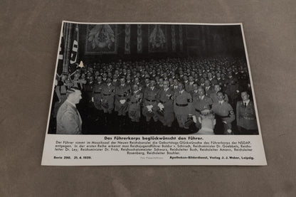 WW2 Tysk Propaganda/Presse Foto. Næsten A4 størrelse. Godt motiv. Original.