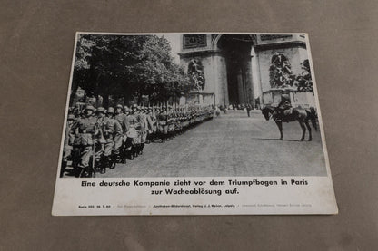 WW2 Tysk Propaganda/Presse Foto. Næsten A4 størrelse. Godt motiv. Original.