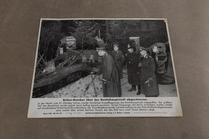 WW2 Tysk Propaganda/Presse Foto. Næsten A4 størrelse. Godt motiv. Original.