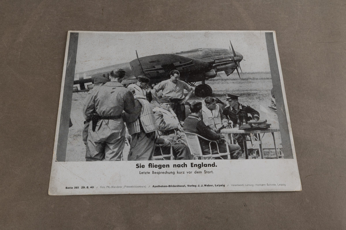 WW2 Tysk Propaganda/Presse Foto. Næsten A4 størrelse. Godt motiv. Original.